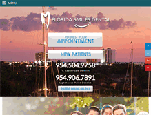 Tablet Screenshot of floridasmilesdental.com